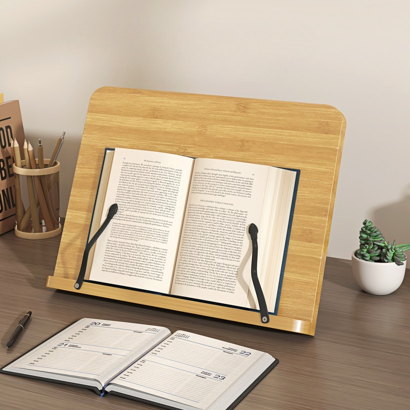 Adjustable Laptop Table - Houten leesboekenstandaard, multifunctionele laptopstandaard, verstelbare standaard