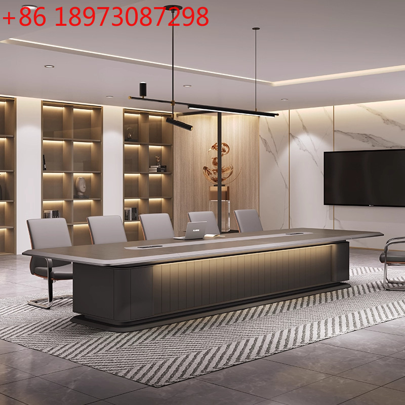 Office Furniture Set - Grote kantoorvergadertafel, eenvoudige moderne onderhandeling, hoogwaardig