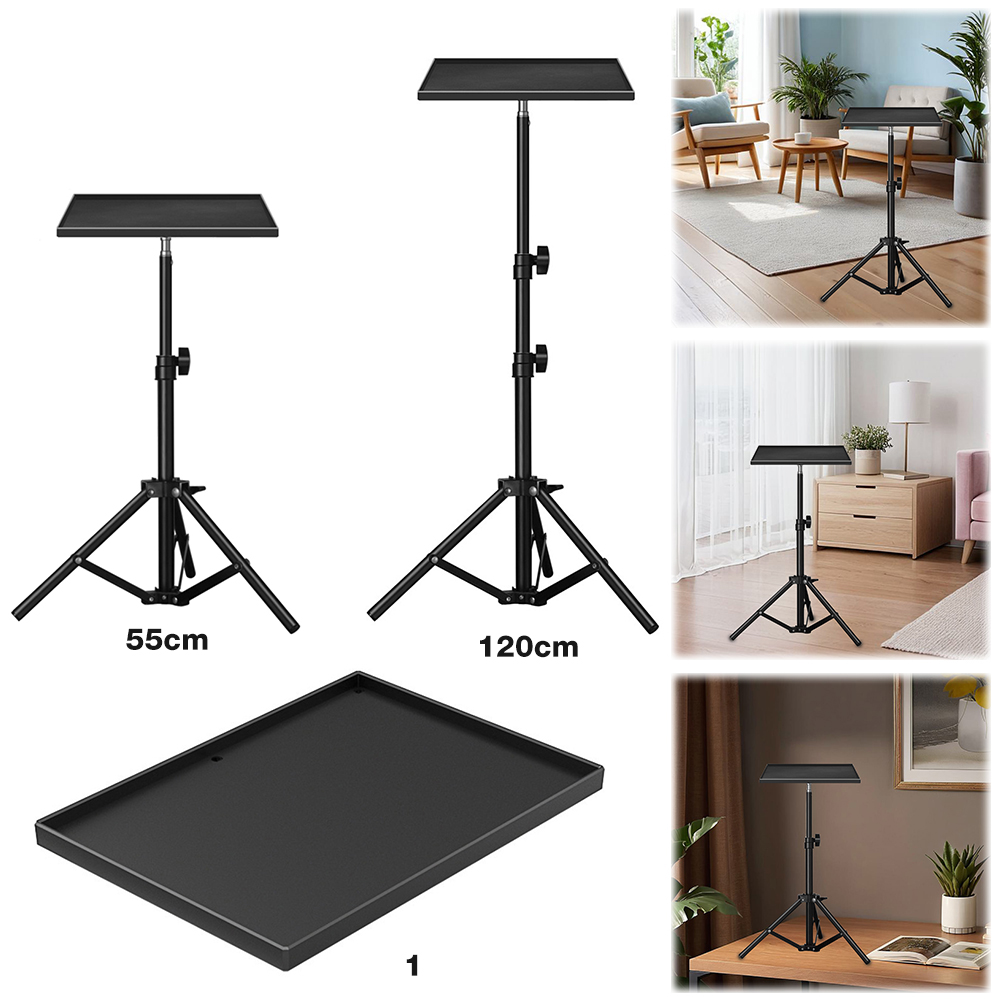 Adjustable Laptop Table - Universele laptopprojector-tripodstandaard 1/4 inch draad-tripod-lade in