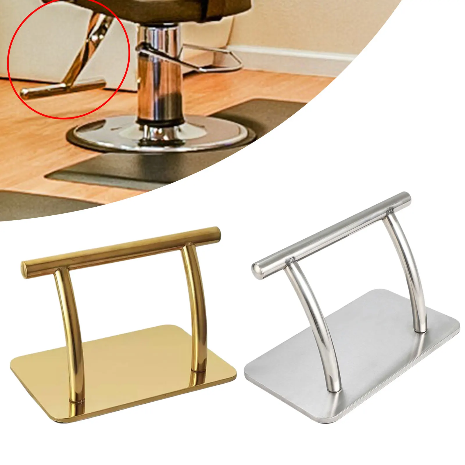 Office Furniture At Home - Roestvrijstalen voetsteun voor onder bureau op