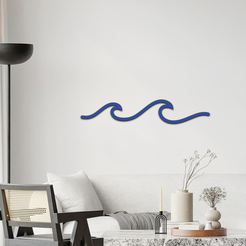 Office Furniture At Home - NUBECOM Wave Art Houten Wanddecoratie Minimalistische