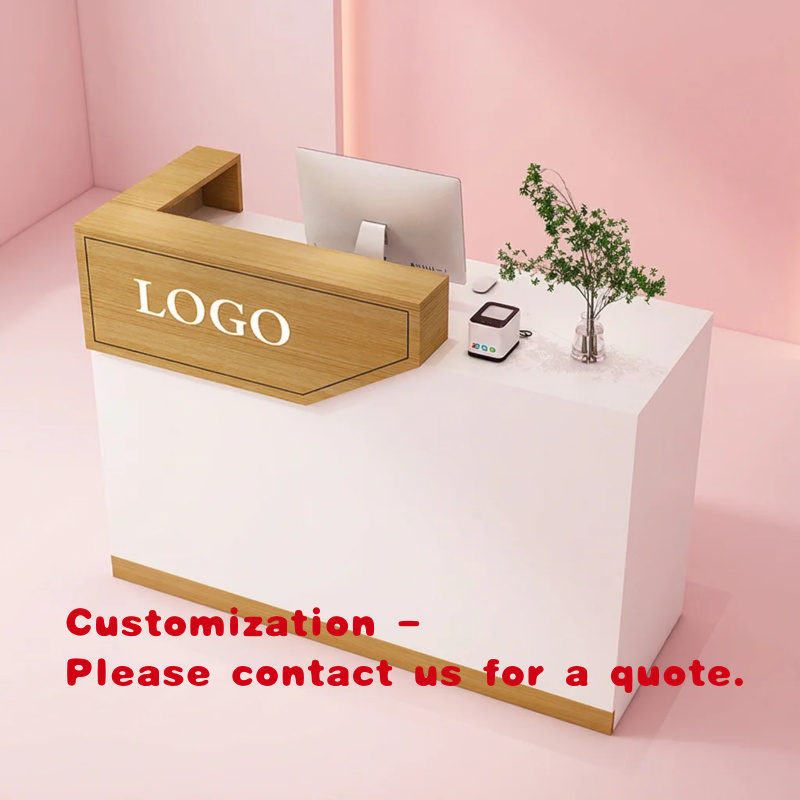 Office Furniture Ideas - Op maat gemaakte houten hotelreceptie balie