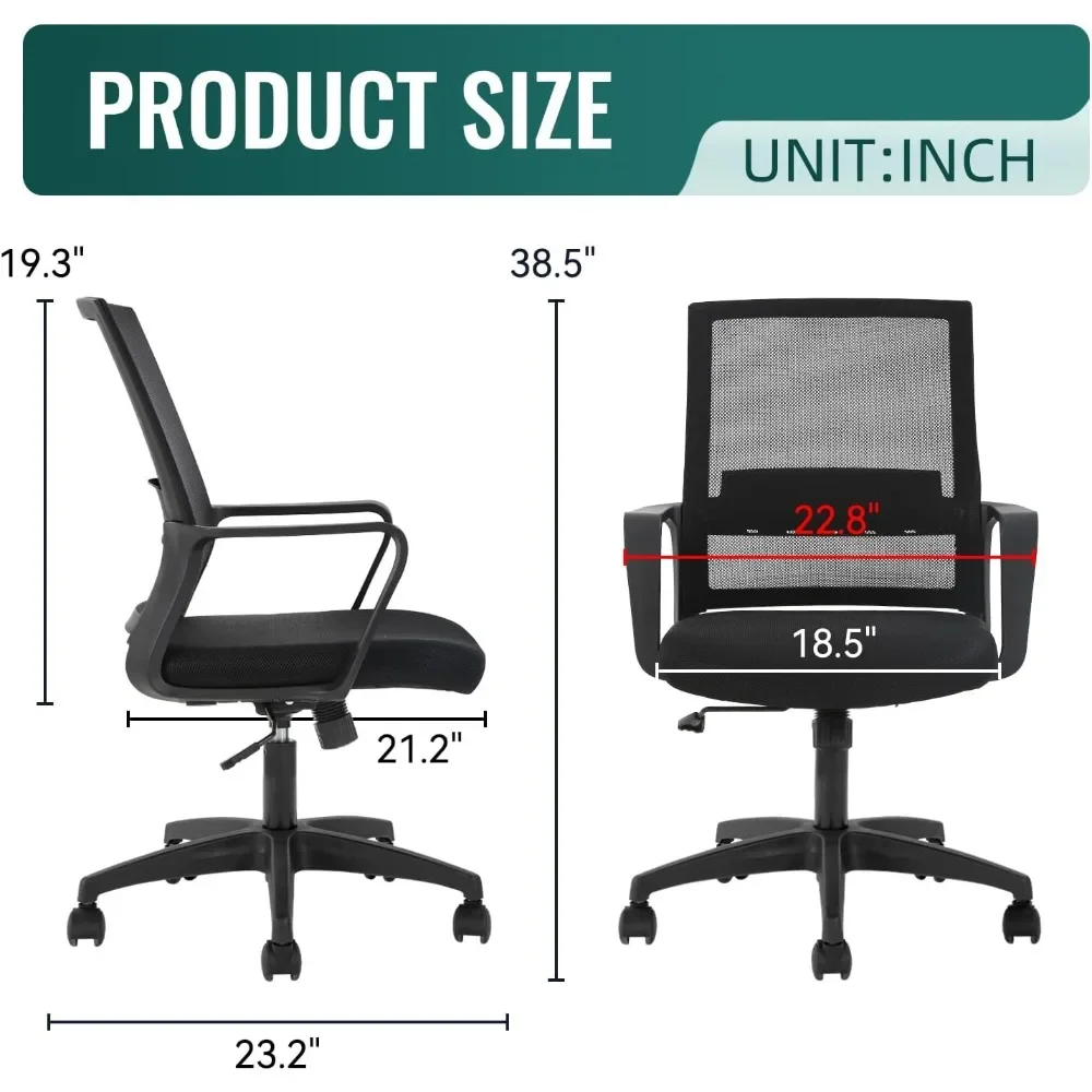 Ergonomische bureaustoel, mesh - Task Chair Mid Back recensie en prijs