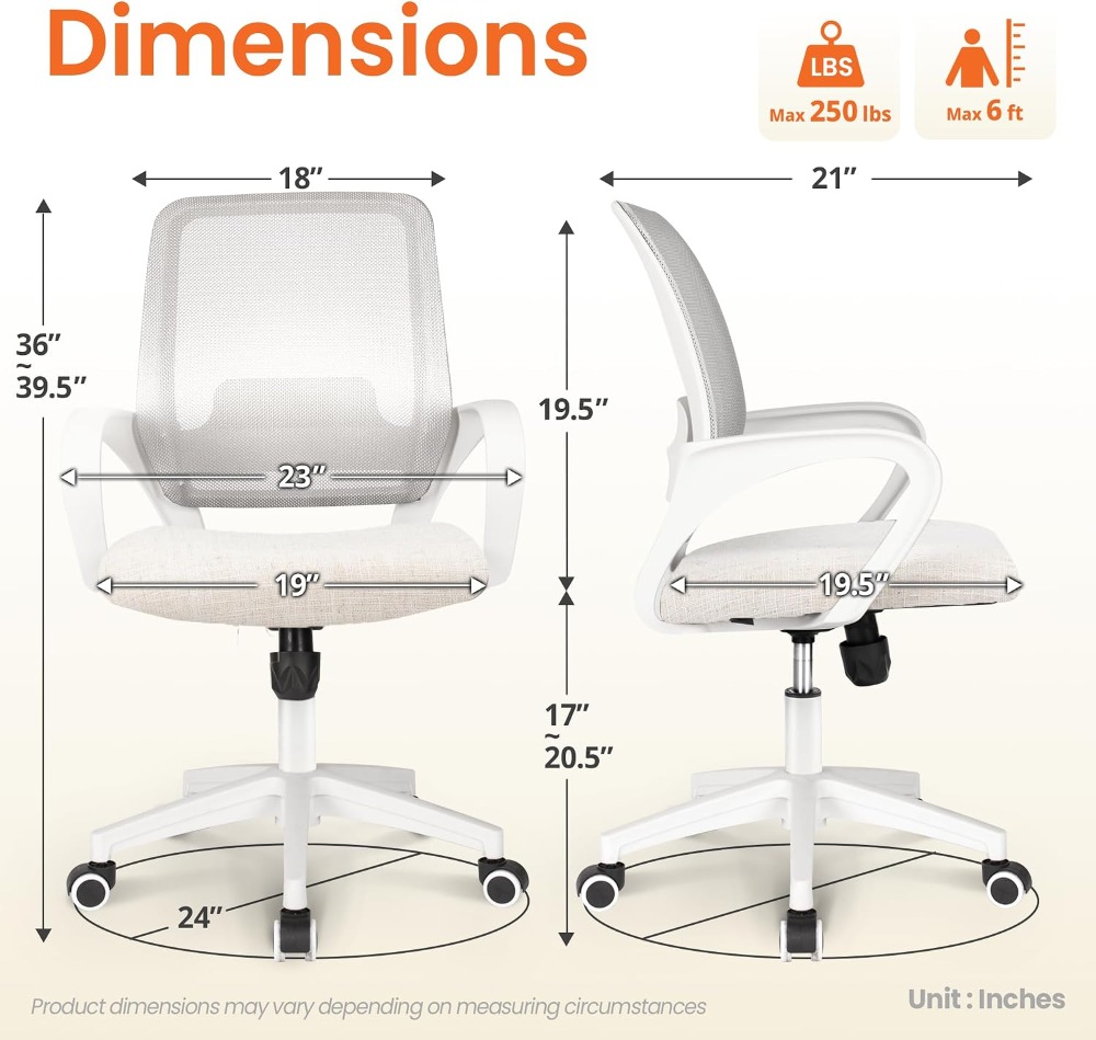Ergonomische bureaustoel met l - Task Chair Mid Back recensie en prijs