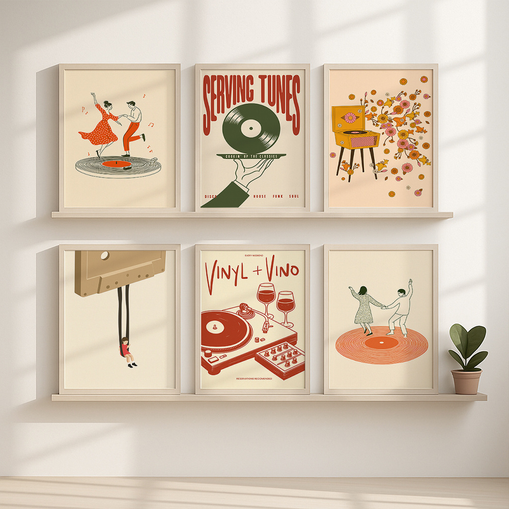 1pc Vintage Muziek Canvas Post - Office Furniture At Home recensie en prijs
