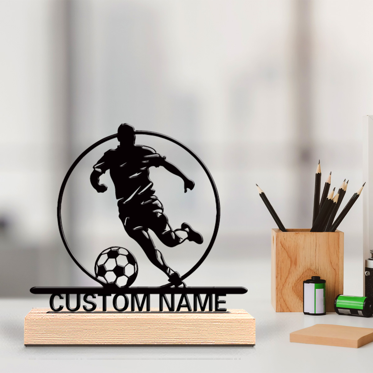 Aangepaste voetbalspeler metal - Office Furniture Ideas recensie en prijs