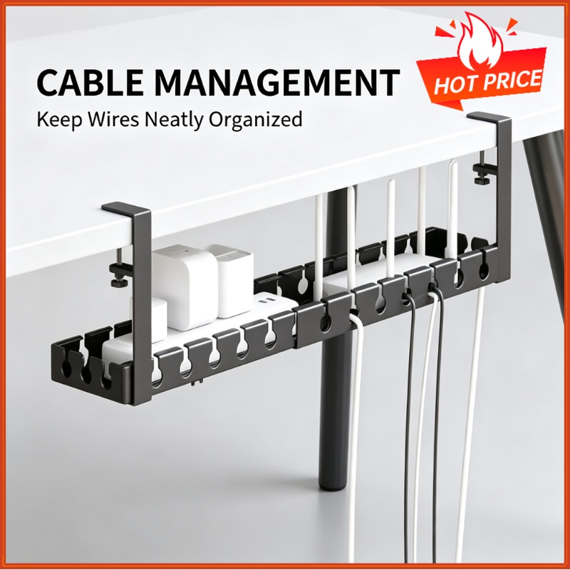 Telescopisch opbergrek onder d - Cable Tray Under Desk recensie en prijs