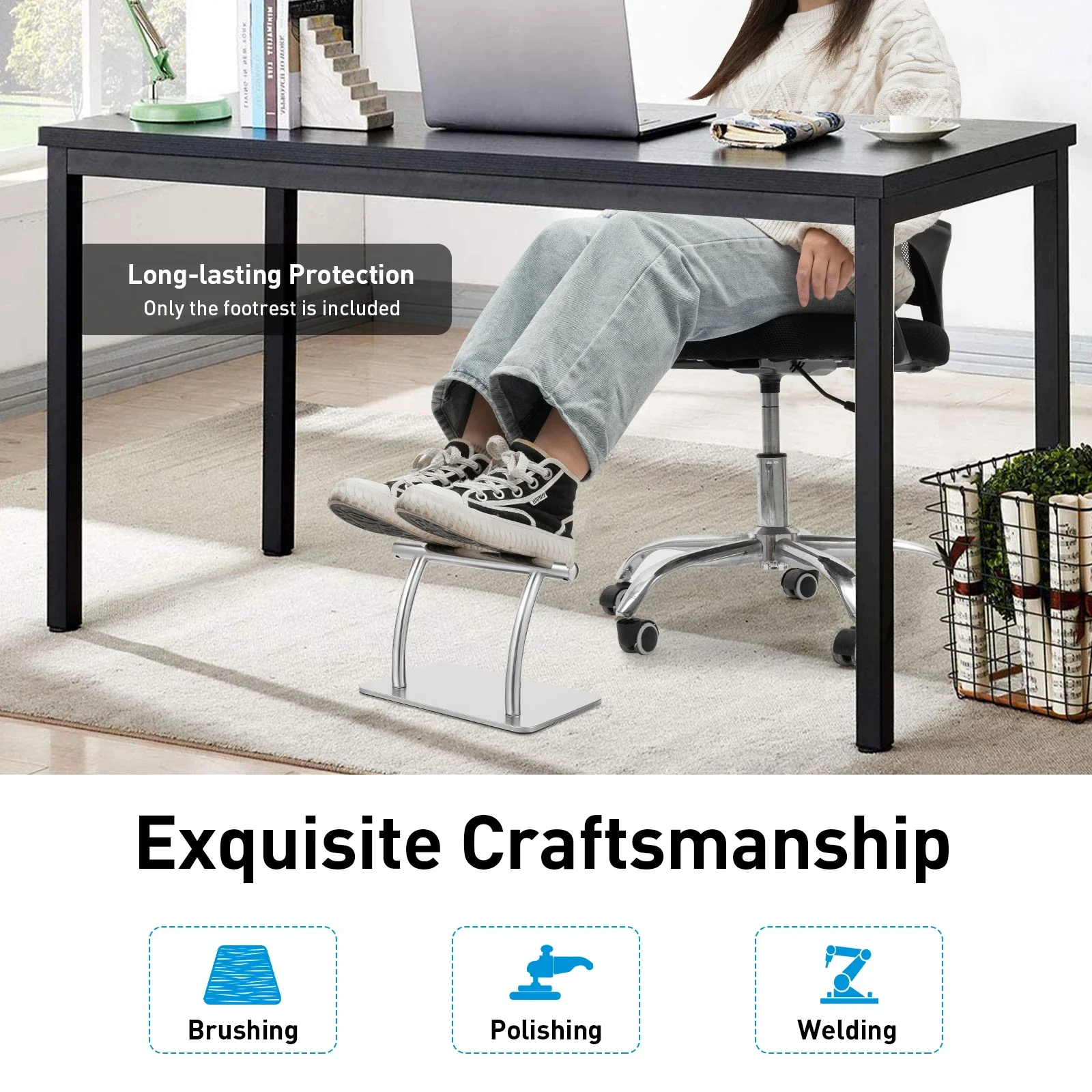 Roestvrijstalen voetsteun voor - Office Furniture At Home recensie en prijs