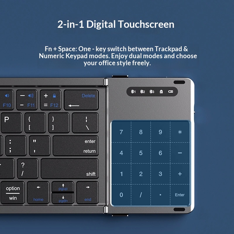 Mengzu Tri Fold draadloos Blue - Adjustable Laptop Table recensie en prijs