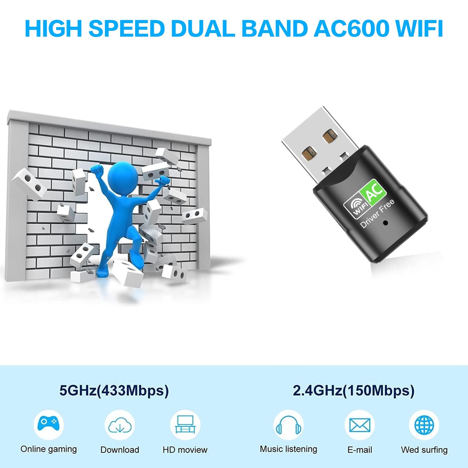 AC600 USB WiFi-adapter, dual-b - Adjustable Laptop Table recensie en prijs