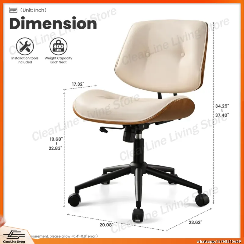 Moderne bureaustoel van PU-lee - Task Chair Mid Back recensie en prijs
